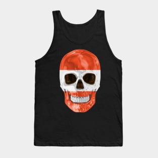 Austria Flag Skull - Gift for Austrian With Roots From Austria Tank Top